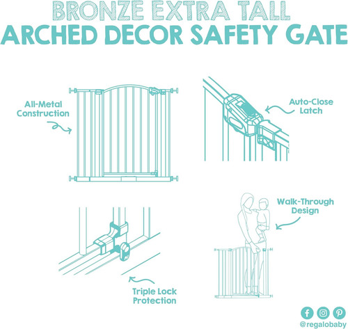 Extra tall arched - tall, gate