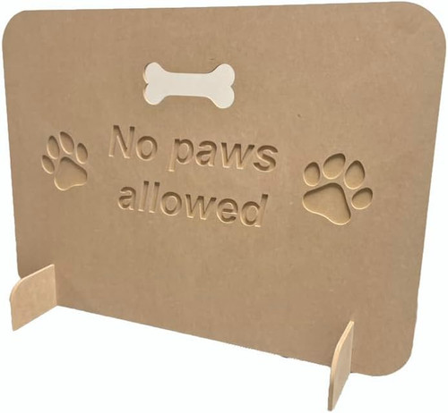 Vanity style dog stopper - dog,